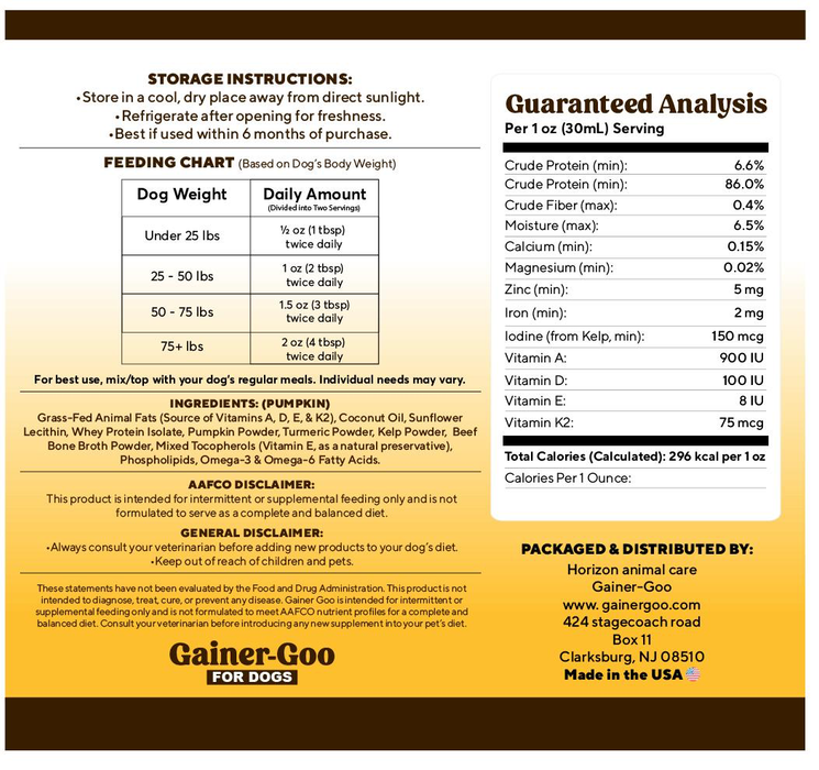 GAINER-GOO (for all breeds)