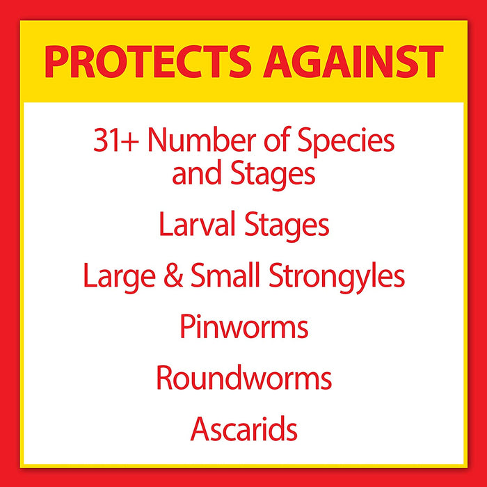 Farnam Pyrantel Care Daily Horse Dewormer 2.11% (Pyrantel Tartrate) for Horses of All Ages, Equine Anthelmintic, Continuous Protection against Small Stronglyes, Ascardis and Pinworms, 50 Lbs