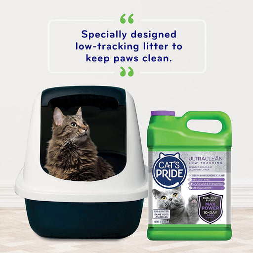 Cat'S Pride Max Power Ultraclean Low-Tracking Multi-Cat Clumping Litter 15 Pounds, Fresh Scent