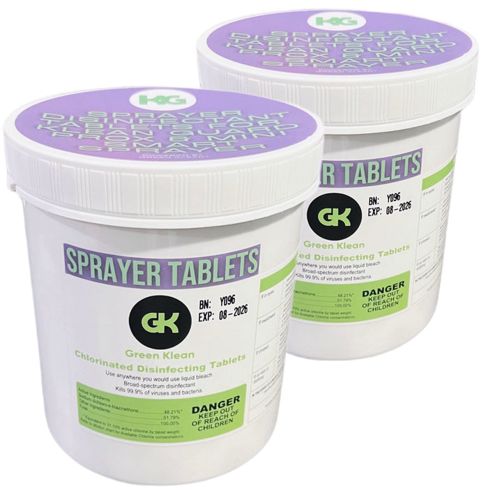 Disinfecting Sprayer Tablets- For Klean Guard Pro-X & Mini Smart Sprayer