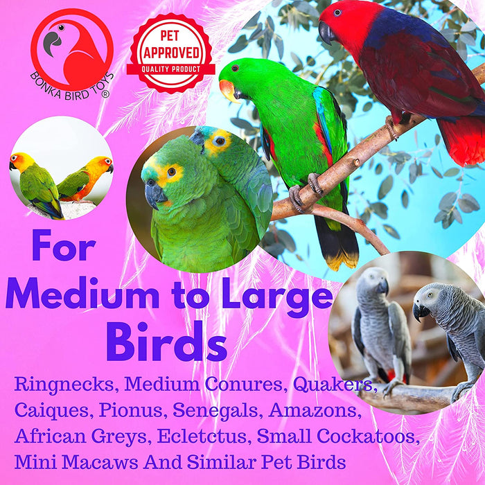 867 Big Stick Colorful Wood Chew Beak Parrot Parrotlet Budgie Macaw African Grey
