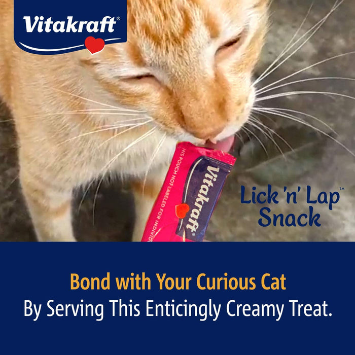 Lick 'N' Lap Creamy Cat Treat – Chicken – Great for Bonding – Low Calorie Interactive Wet Cat Treat - 20 Pack