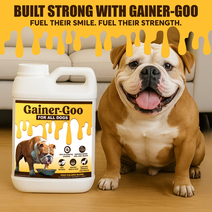 (64oz)  Gainer-GOO (for All Breeds) High Calorie Fat Liquid Weight Gainer