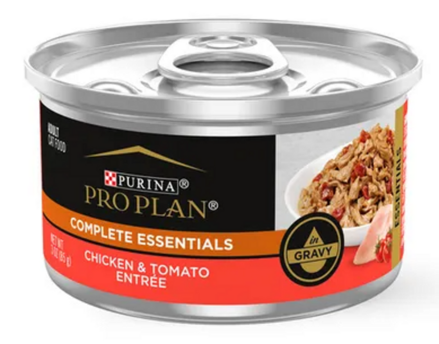 Purina Pro Plan Savor Adult Chicken Entree with Tomatoes Braised in Gravy Canned Cat Food