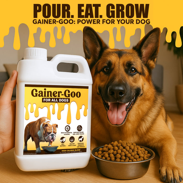 (64oz)  Gainer-GOO (for All Breeds) High Calorie Fat Liquid Weight Gainer