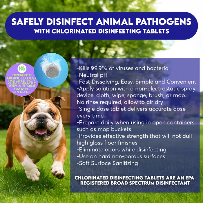 Klean Guard Pro-X Sprayer (Pro-X & 120CT Sprayer Tablets included)