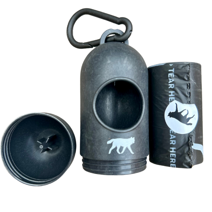 Bio-based Dog Poop Bags with Bamboo Dispenser