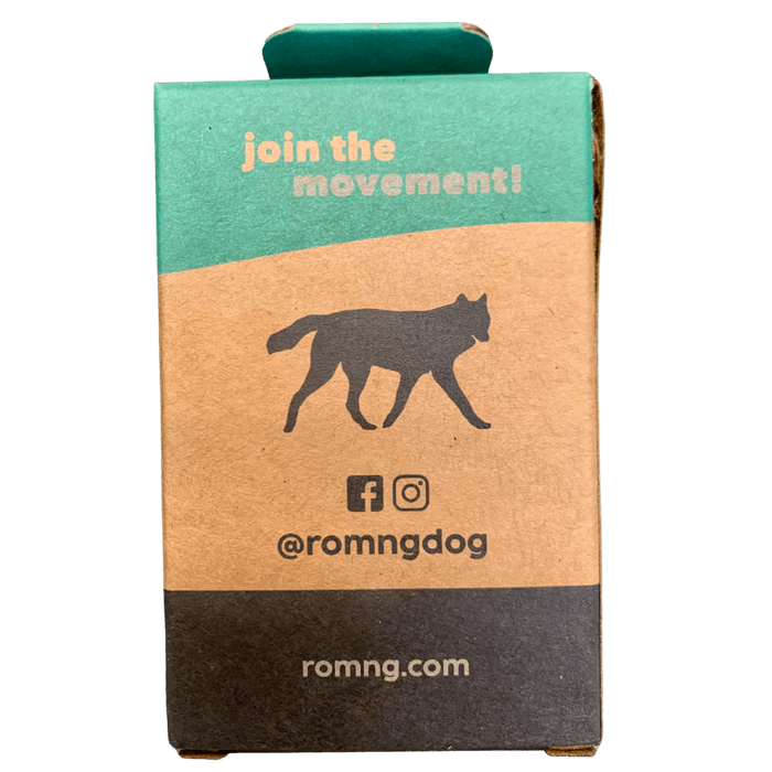 Compostable Dog Poop Bags + Bamboo Dispenser