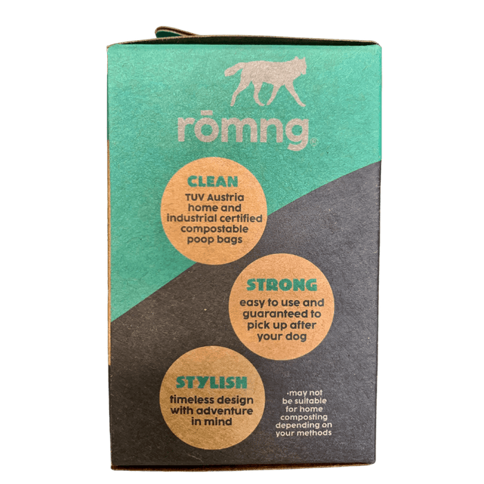 Compostable Dog Poop Bags + Bamboo Dispenser