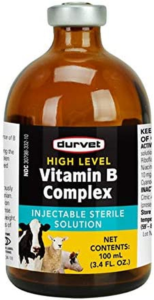 High Level Vitamin B Complex Injectable Farming Livestock Care 100Ml