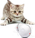 YOFUN Smart Interactive Cat Toy - Newest Version 360 Degree Self Rotating Ball, USB Rechargeable Wicked Ball, Build-In Spinning Led Light, Stiulate Hunting Instinct for Your Kitty (White)