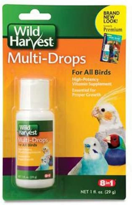 United Pet Group Wild Harvest Multi-Drops for All Birds 1 Ounce, High-Potency Vitamin Supplement (D13123)