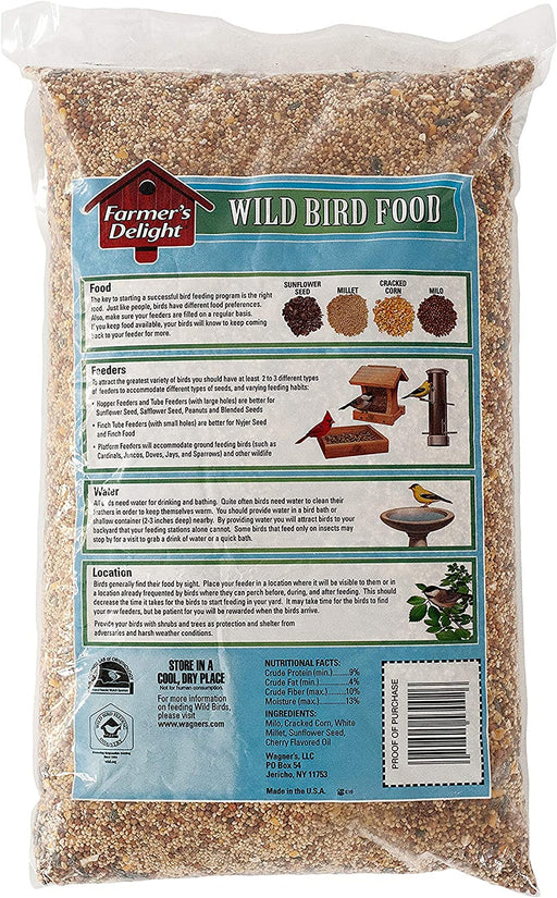 53002 Farmer'S Delight Wild Bird Food with Cherry Flavor, 10-Pound Bag