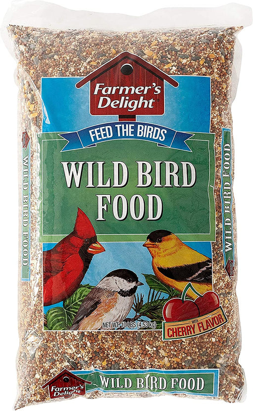 53002 Farmer'S Delight Wild Bird Food with Cherry Flavor, 10-Pound Bag