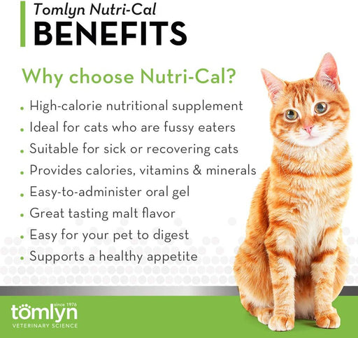 High Calorie Nutritional Gel for Cats, (Nutri-Cal) 4.25 Oz