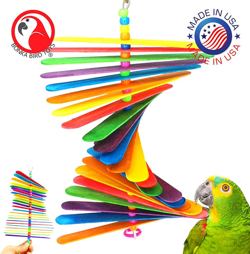 867 Big Stick Colorful Wood Chew Beak Parrot Parrotlet Budgie Macaw African Grey