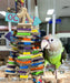 Chew-Tastic Triple Tower Bird Cage Toy Shredded Fun Small Bird Toy for Green Cheek Conures Sun Conures Caiques Senegals Quakers and Similar Small Sized Parrots