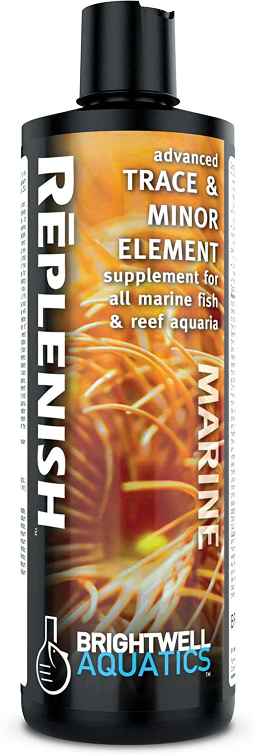 Brightwell Aquatics Replenish - Advanced Trace and Minor Element Supplement for Marine Fish and Reef Aquarium,250-Ml