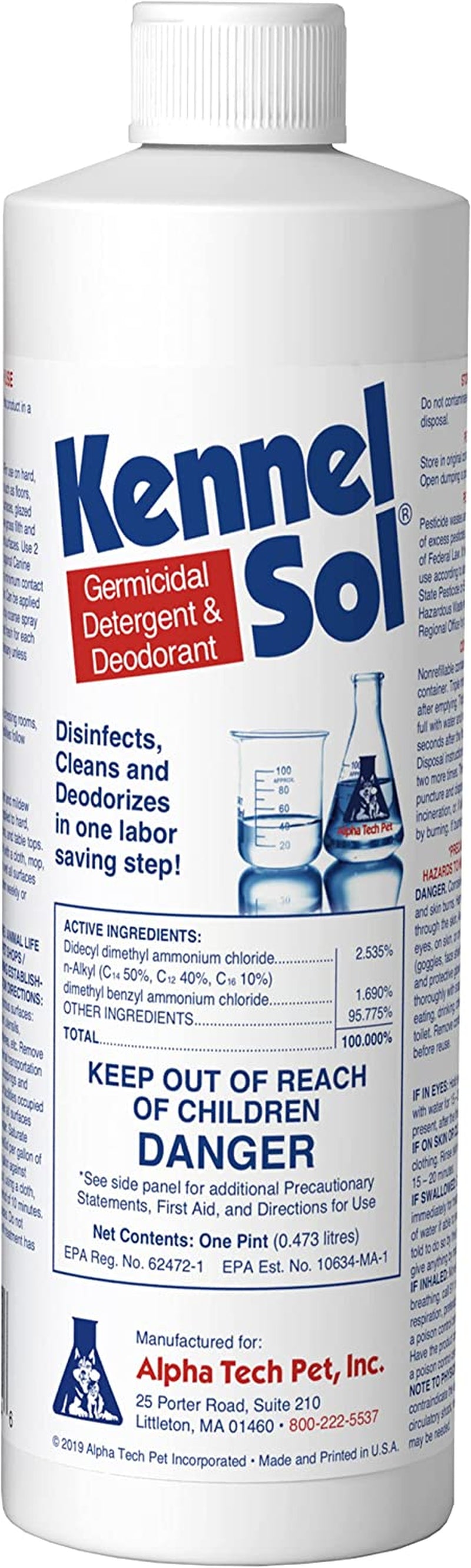 Kennelsol 1Step Kennel Cleaner Liquid Concentrate Disinfectant and